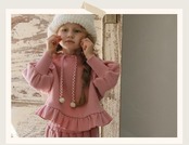 韓国子供服 / 26winter / puella FLO / エンナトレーナー / キッズ / 冬服 *90~140*