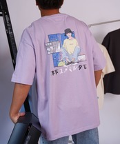 【#Re:room】TOKYO GIRL ILLUST BIG T-shirts［REC689］