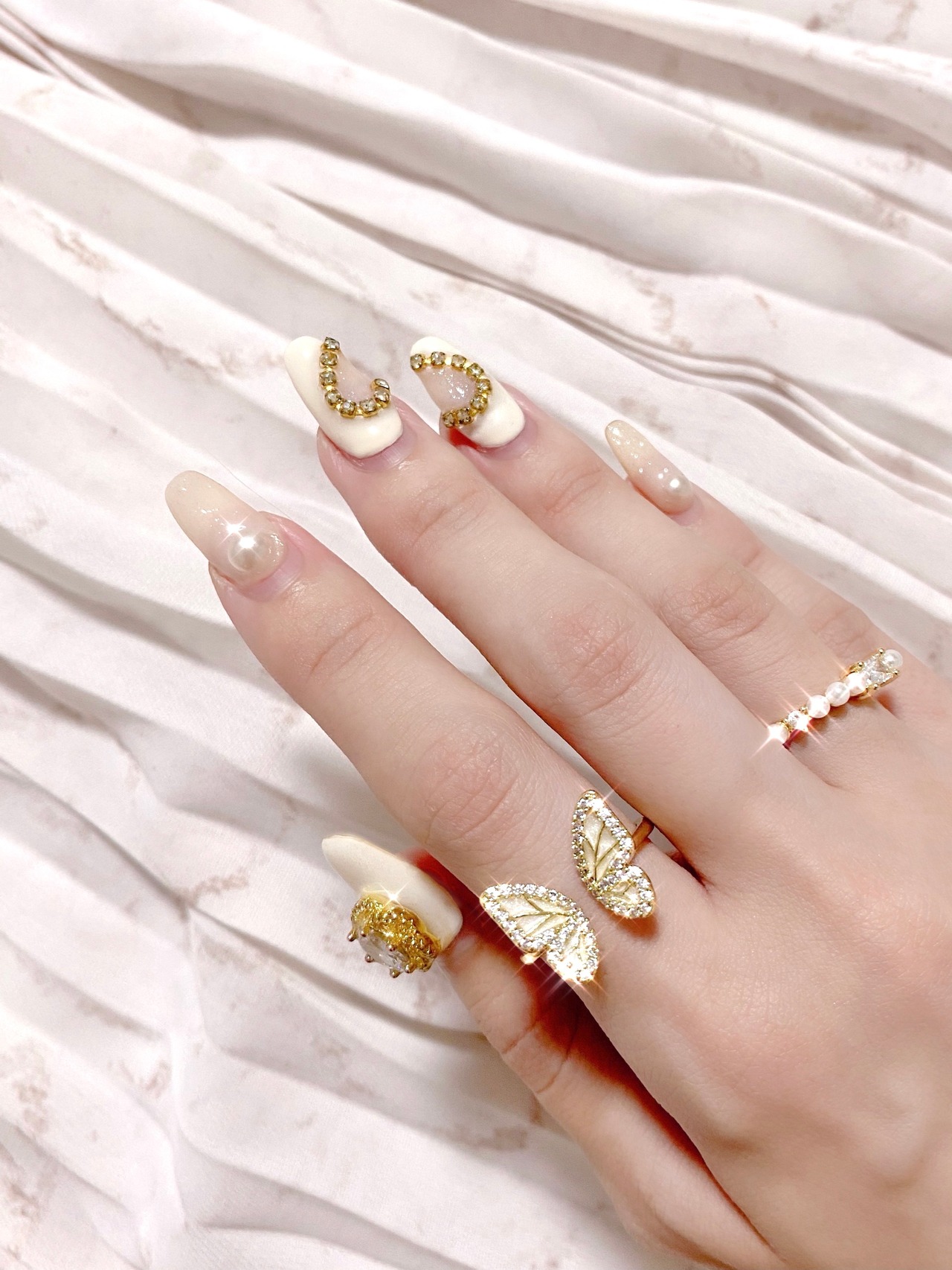 【再入荷】butterfly bijou ring