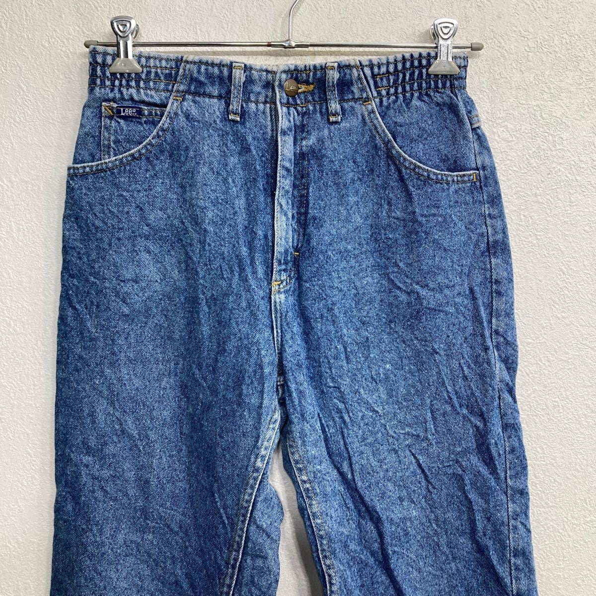 Lee デニムパンツ W29 リー レディース ウエストゴム ブルー コットン