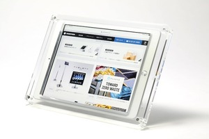2つの角度で使える・iPad盗難防止スタンド【 T9 】日本製 ● 12.9インチ＆13インチ iPad用