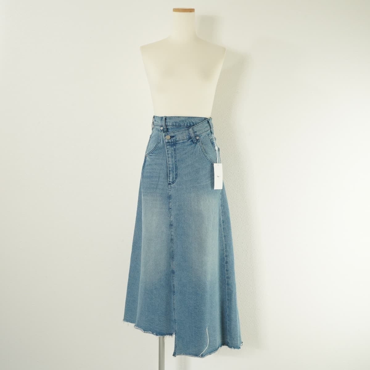 未使用 AMERI アメリ FOLD DENIM SKIRT フォールド デニム スカート  