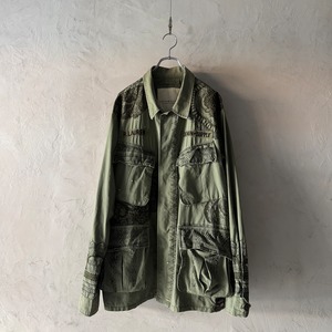 -DENIM & SUPPLY Ralph Lauren- Embroidered Jungle Fatigue Jacket