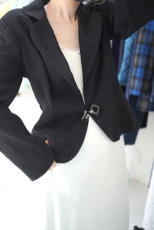 unique botton black jacket