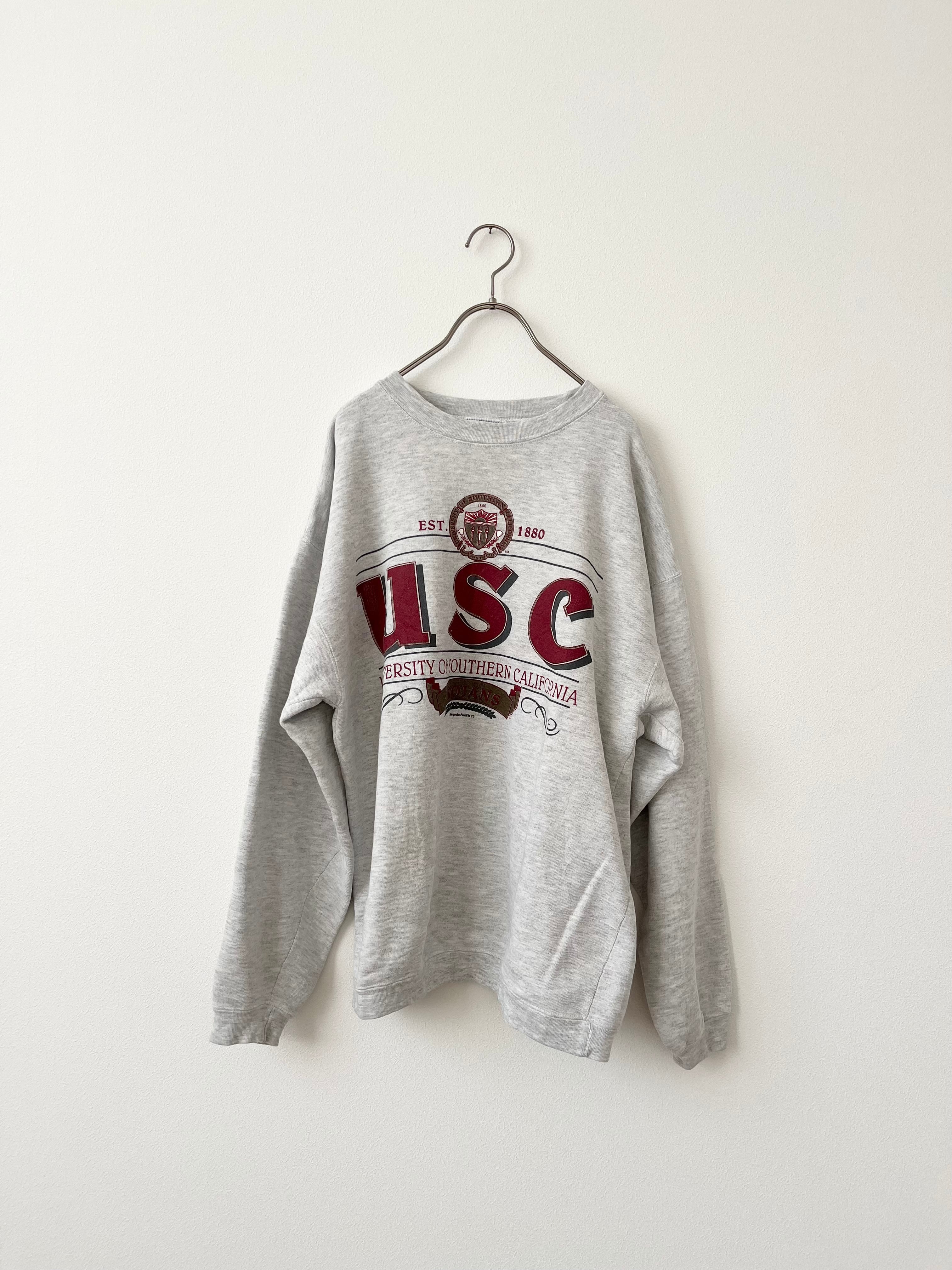 古着　カレッジ　スウェット　USC