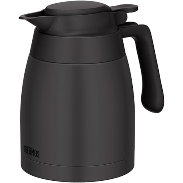 【食洗機対応モデル】 サーモス ステンレスポット 1.0L ダークグレー 保温ポット 卓上ポット 保温保冷 広口設計 TTG-1000 DGY