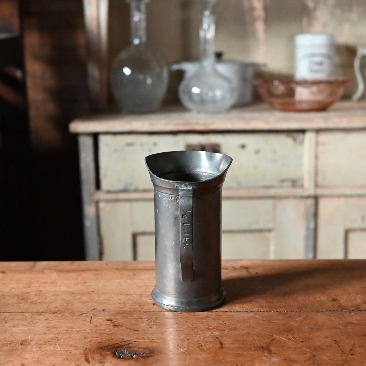 Pewter Measure Cup / ピューター メジャー カップ【A】〈 エタン・一輪挿し・店舗什器・食器・アンティーク・ヴィンテージ 〉113954