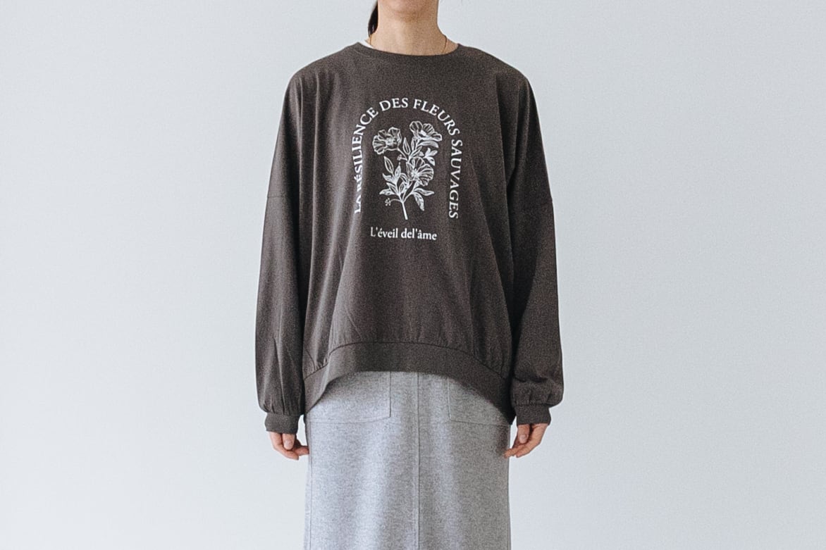 HIGH GAUGE JERSEY WIDE TEE:ハイゲージ天竺 ワイドTEE "La Resilience"