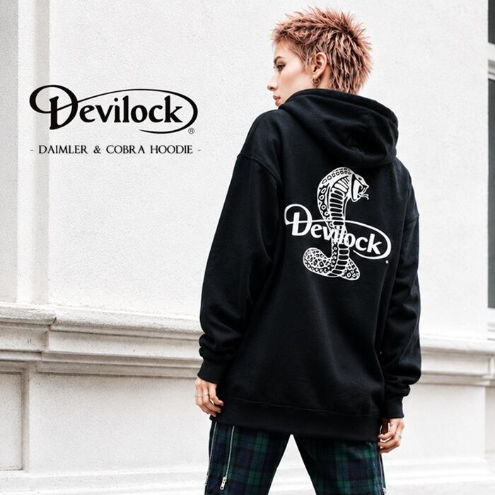 DEVILOCK デビロック「DAIMLER & COBRA HOODIE」プルオーバーパーカー
