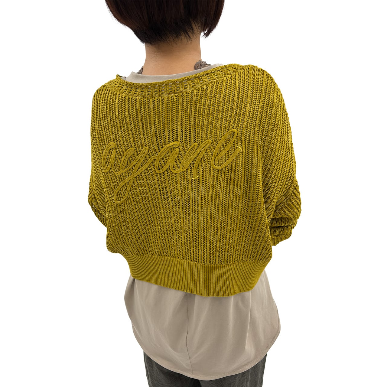 ayane】コード刺繍ショート丈ニットブルゾン 826512 アヤン | red earth