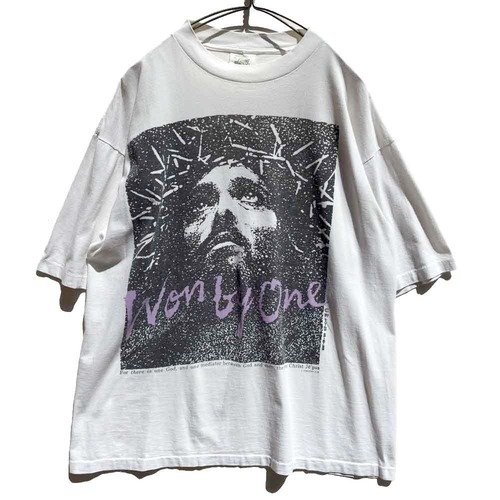 【LIVING EPISTLES - Made In USA】Vintage Jesus Christ Religious Art Print T-Shirt【1989s】Vintage Print T-Shirt