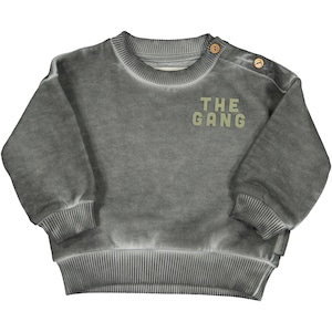 piupiuchick / "the gang" washed grey  sweatshirt / Baby