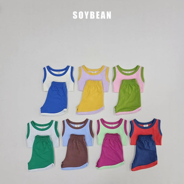 【取寄/韓国直送】SOYBEAN 26/SM キャミソールマカロン上下セット｜夏服｜韓国子供服
