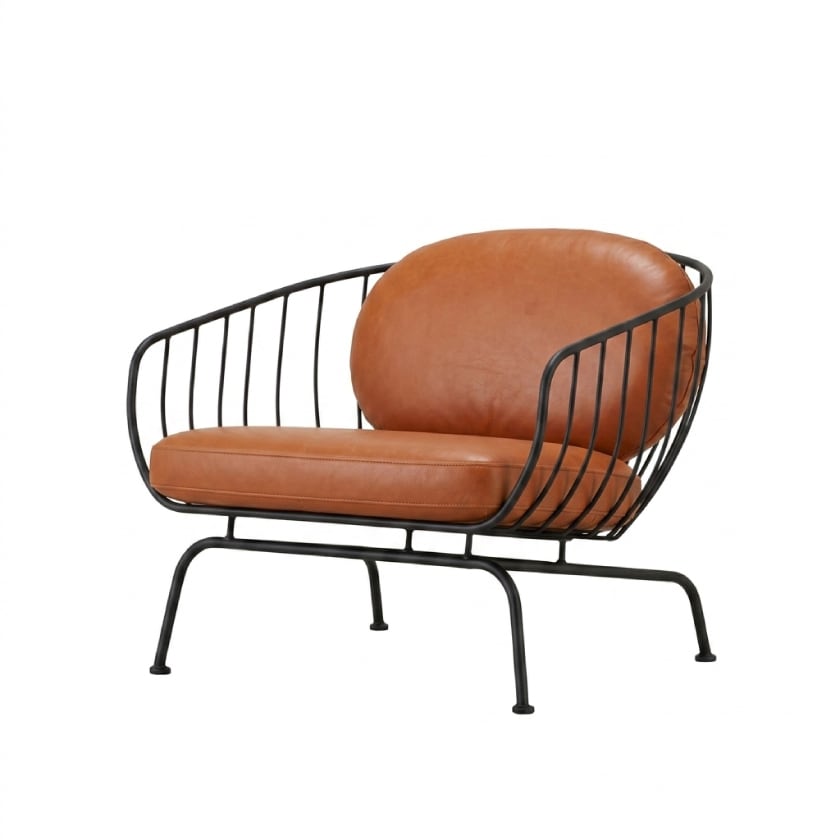 【高級】 本革 ブズネリ モダン ソファ ラウンジチェア パーソナルチェア ec-furniture_10001658