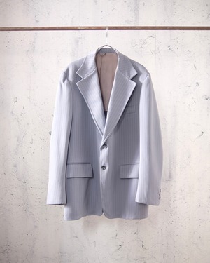 70's blue gray tailored jacket