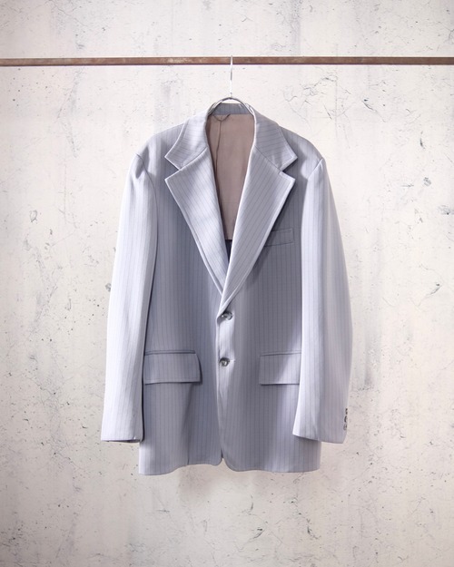 70's blue gray tailored jacket