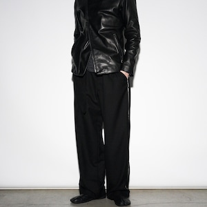 Belted Pants - "WIDE" 〈JOHN FOSTER / Black〉