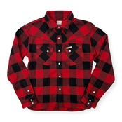 The Flat Head ザ フラットヘッド バッファローチェック 長袖 ウエスタン シャツ サイズ 40 /レッド×ブラック/日本製