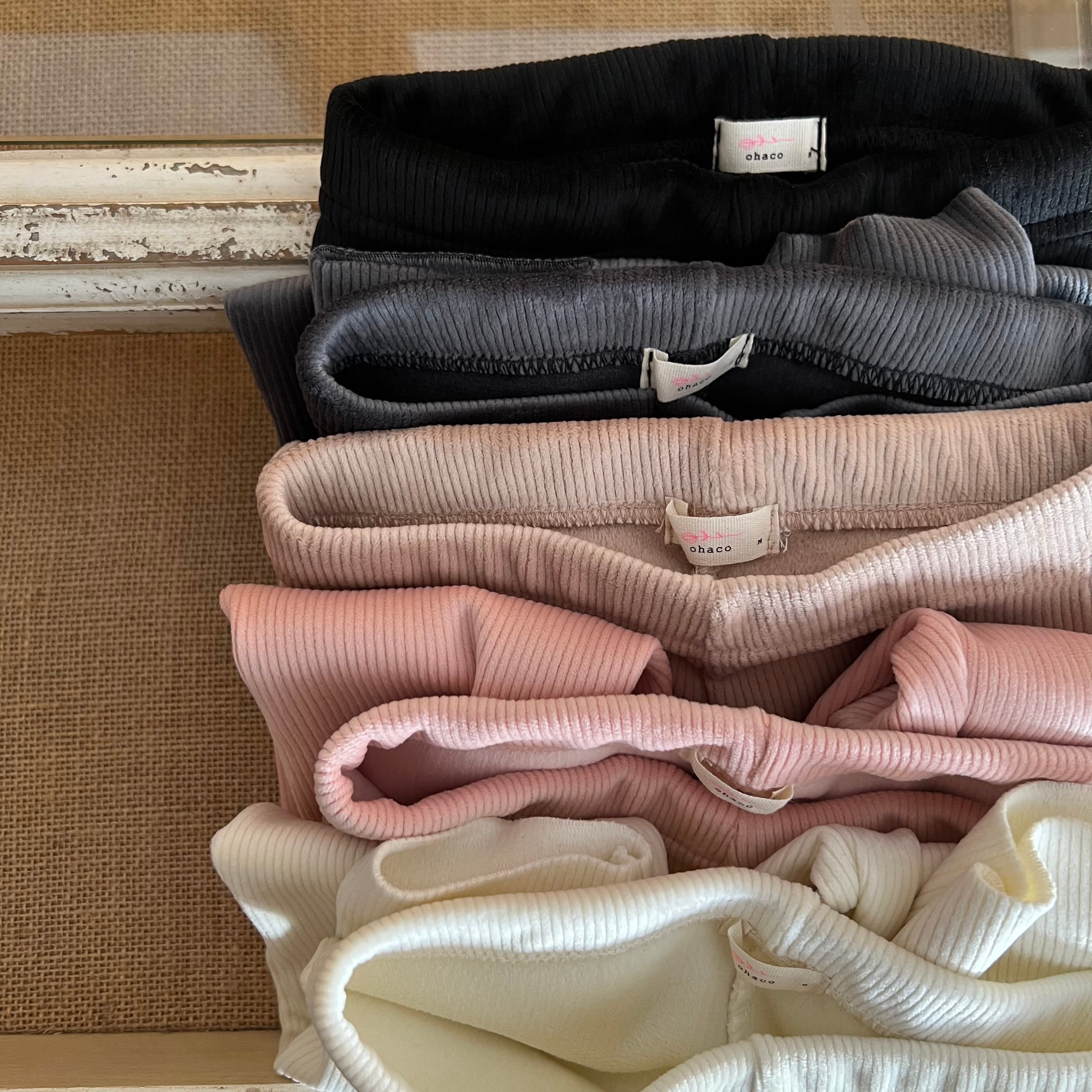 Ohaco original velor wool lining rib leggings (80cm)6800