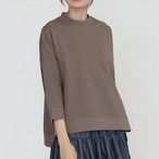 【春夏】七分袖脇スリット入りワイドプルオーバー