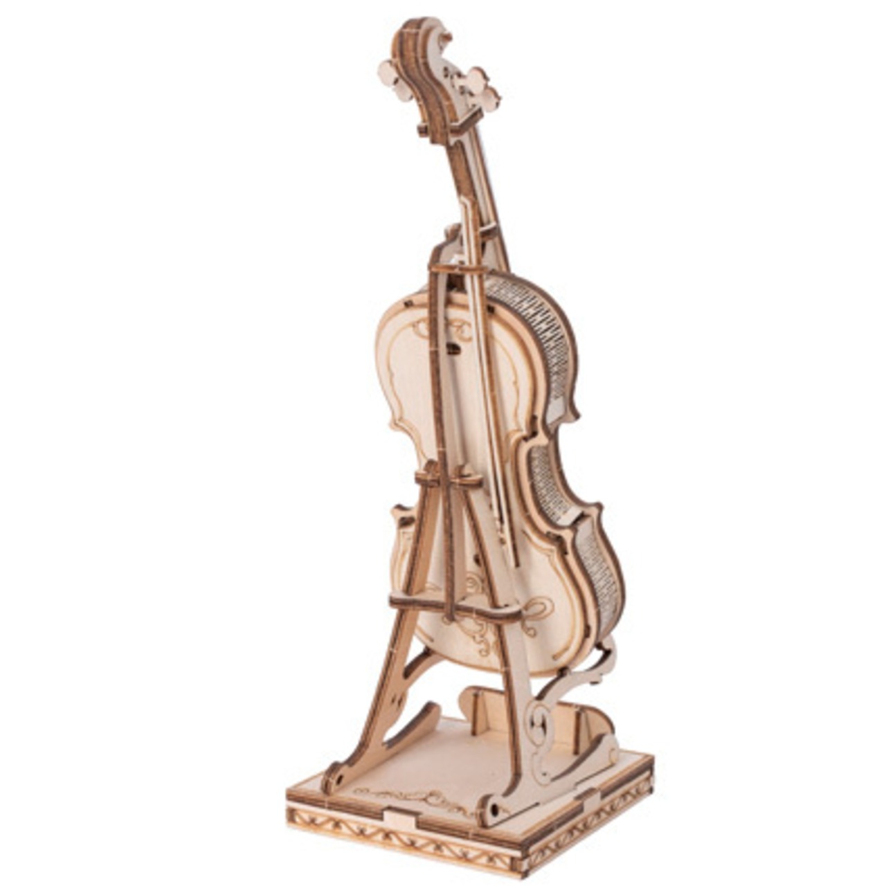 つくるんです 3Dウッドパズル チェロ