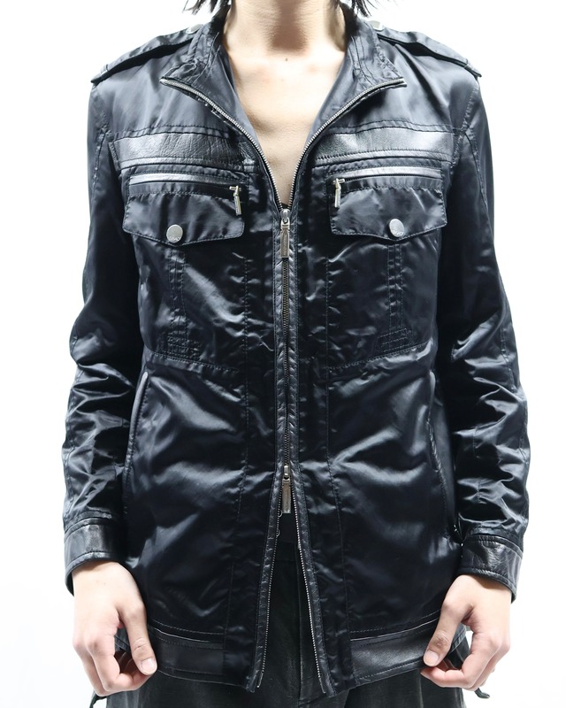 【VERSACE】Masculine Design Leather Jacket