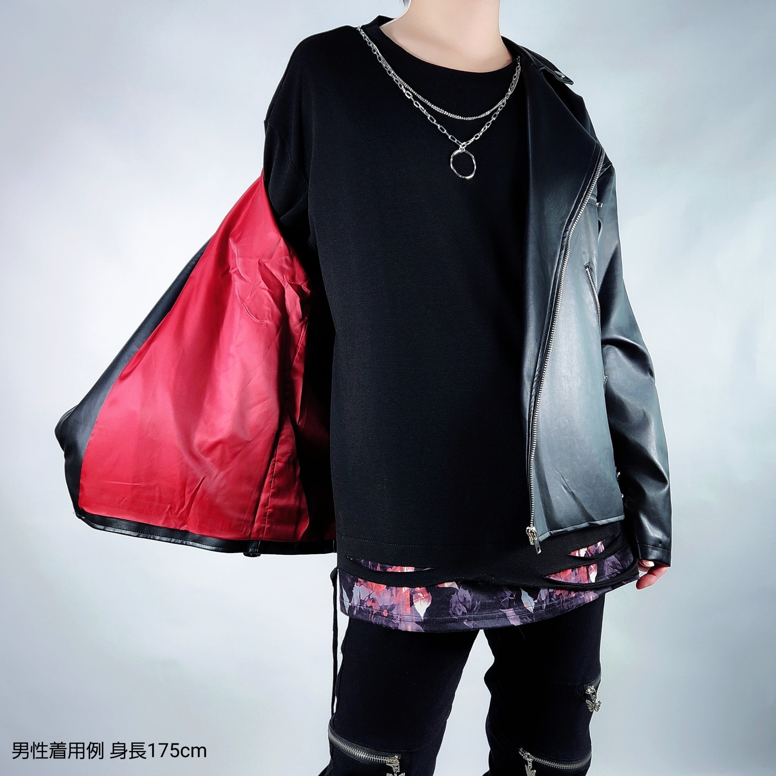 1時間限定シークレットセール》BLOOD LINER PU LEATHER JACKET | NIER