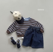 【取寄】teteco オータムストライプMTM|秋服|韓国子供服| 26/AT