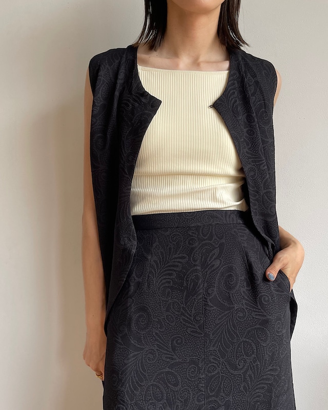 jacquard vest