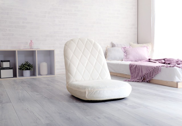 【全4色】大人かわいいダイヤモンド丸み座椅子 14段階ギアチェンジ可能