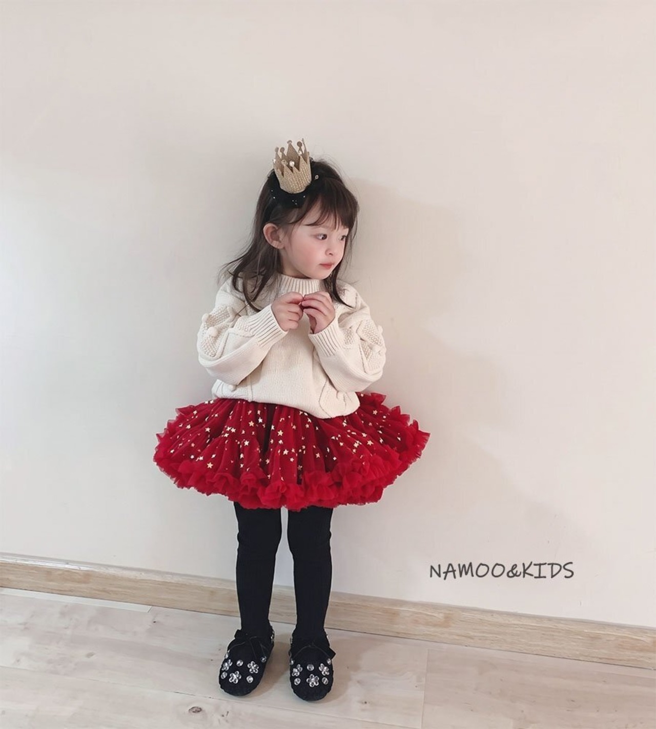NAMOO［取寄］NA219 hoen ribbon bogle maryjane shoes