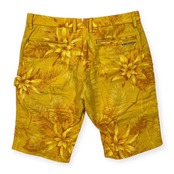 mila schon SPORTS ミラショーン スポーツ ボタニカル ハーフパンツ ショートパンツ サイズ 44 /イエロー/ゴルフ/メンズ