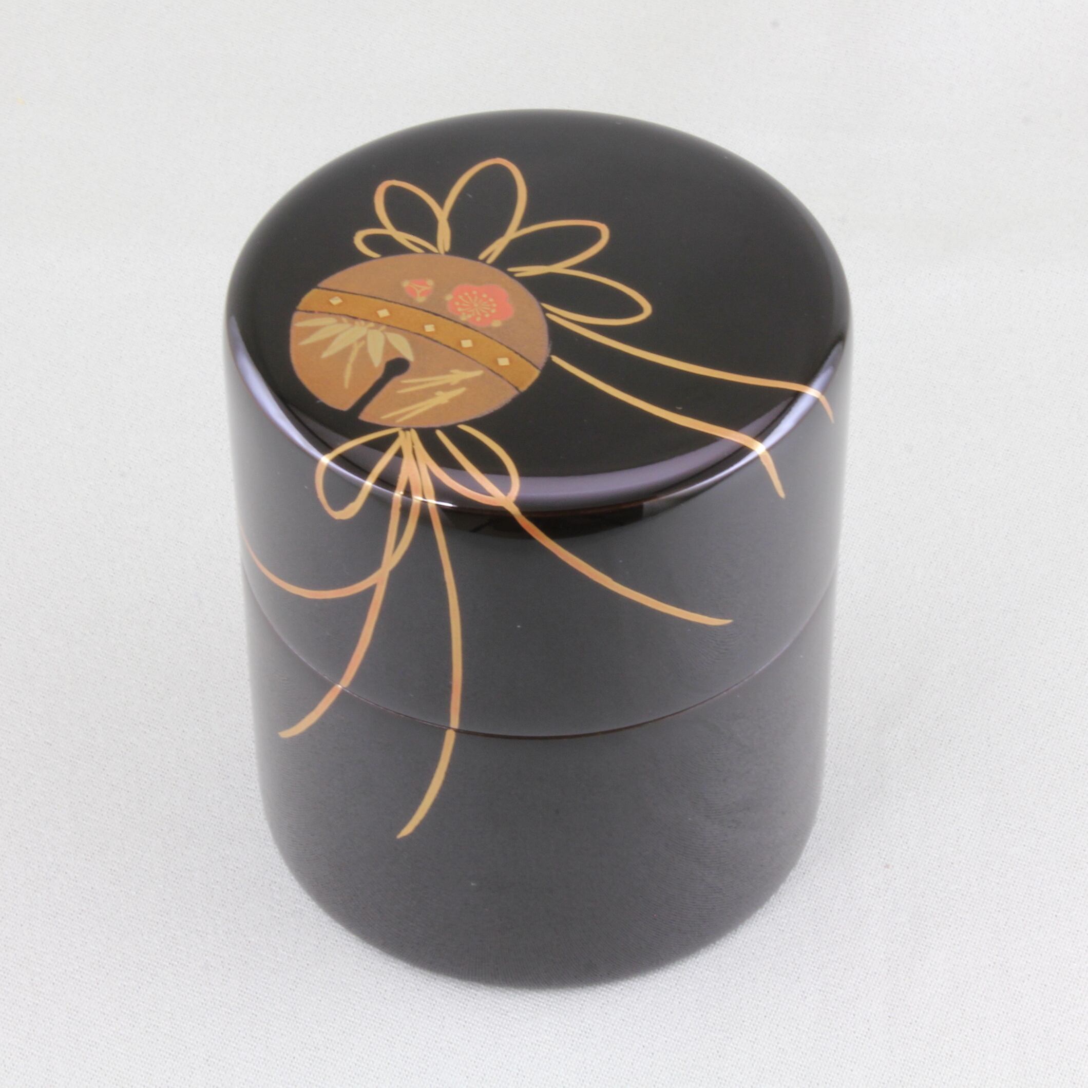 208 輪島塗 茶筒/溜塗/鈴蒔絵 | 輪島塗 加藤漆器店 公式 208 輪島塗 茶筒/溜塗/鈴蒔絵 | 輪島塗 加藤漆器店 公式