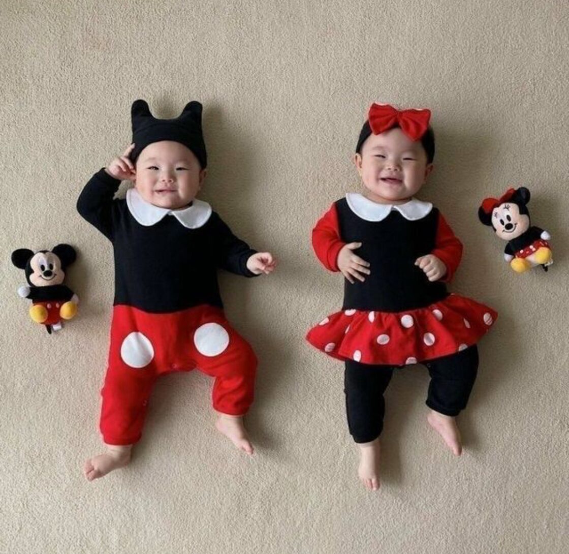 新品 ミニーちゃん ロンパース 3点セット 聞き辛い 80㎝