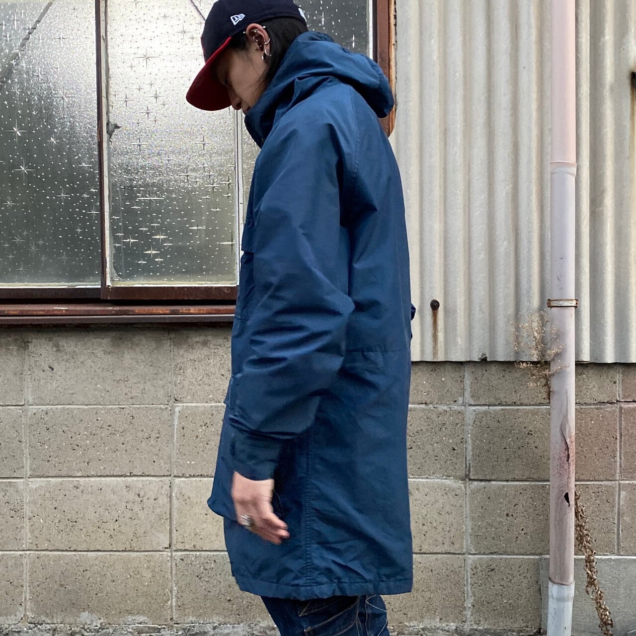 70年代 ビンテージ USA製 WOOLRICH ウールリッチ マウンテンジャケット マウンテンパーカー ナイロンジャケット メンズM 古着 70s  ヴィンテージ ネイビー 紺色【ナイロンジャケット】 | cave 古着屋【公式】古着通販サイト