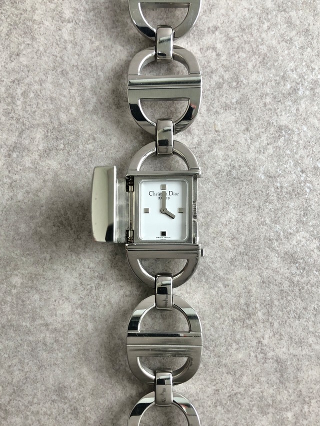 Christian Dior クリスチャン ディオール Pandiora 腕時計 シルバー ステンレススチール D78-100 vintage ヴィンテージ オールド zsjnpr