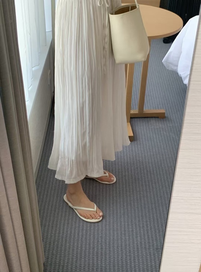(予約) LITER / Shy satin wrinkle skirt 2color