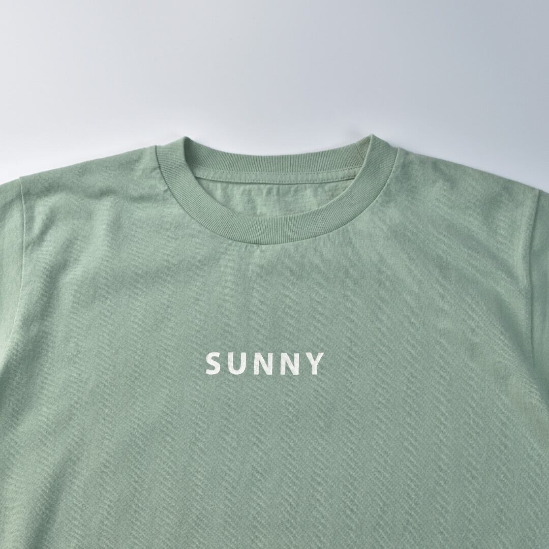快晴堂 カイセイドウ 海上がりUNI Tシャツ SUNNY 「ある晴れた日の午後に」・よもぎグリーン 毎年、リピーターが多いTシャツです