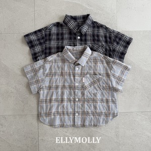 【予約】ellymolly Netty short sleeve shirt
