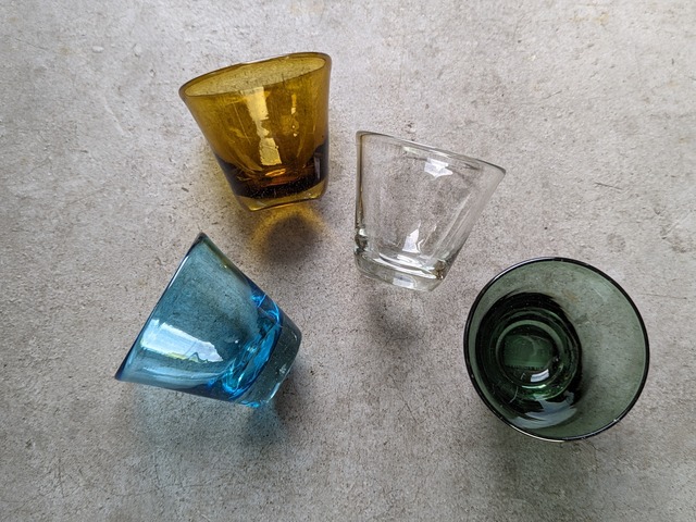 琉球ガラス　コーングラス（小）　|　ガラス工房　清天