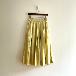 C-21762　《追加色入荷》Linen Cloth Tuck Skirt