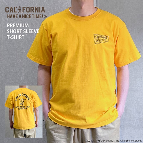CALIFORNIA HAVE A NICE TIME! カリフォルニアハブアナイスタイム PREMIUM SHORT SLEEVE T-SHIRT ビッグシルエット カレッジ Tシャツ 6.2oz バックプリントT メンズ レディース カレッジプリント アメカジ スポーツ ブランド