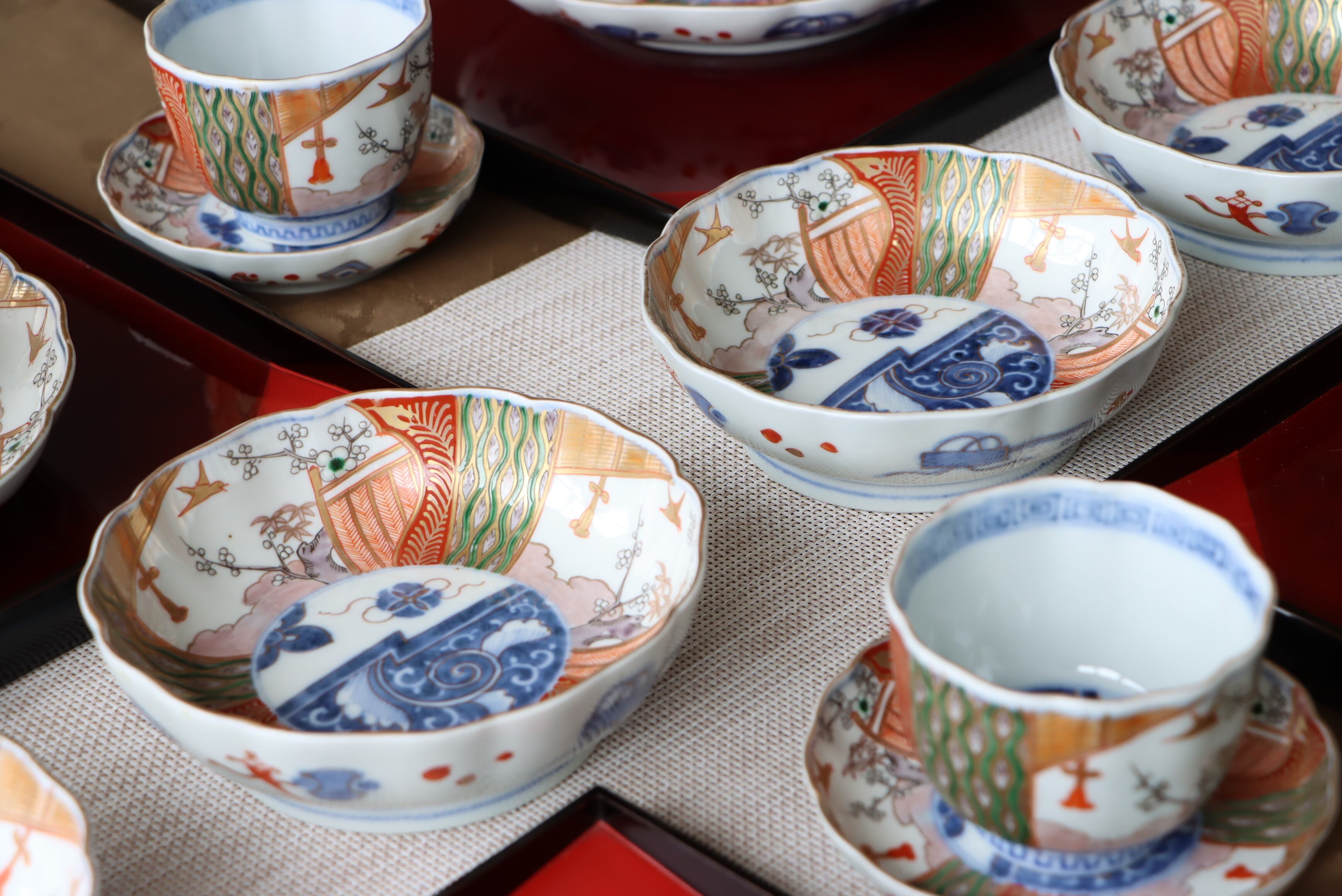 伊万里焼 色絵 花鳥文 小皿 通りもの/Imari small plate | (有)新原美術