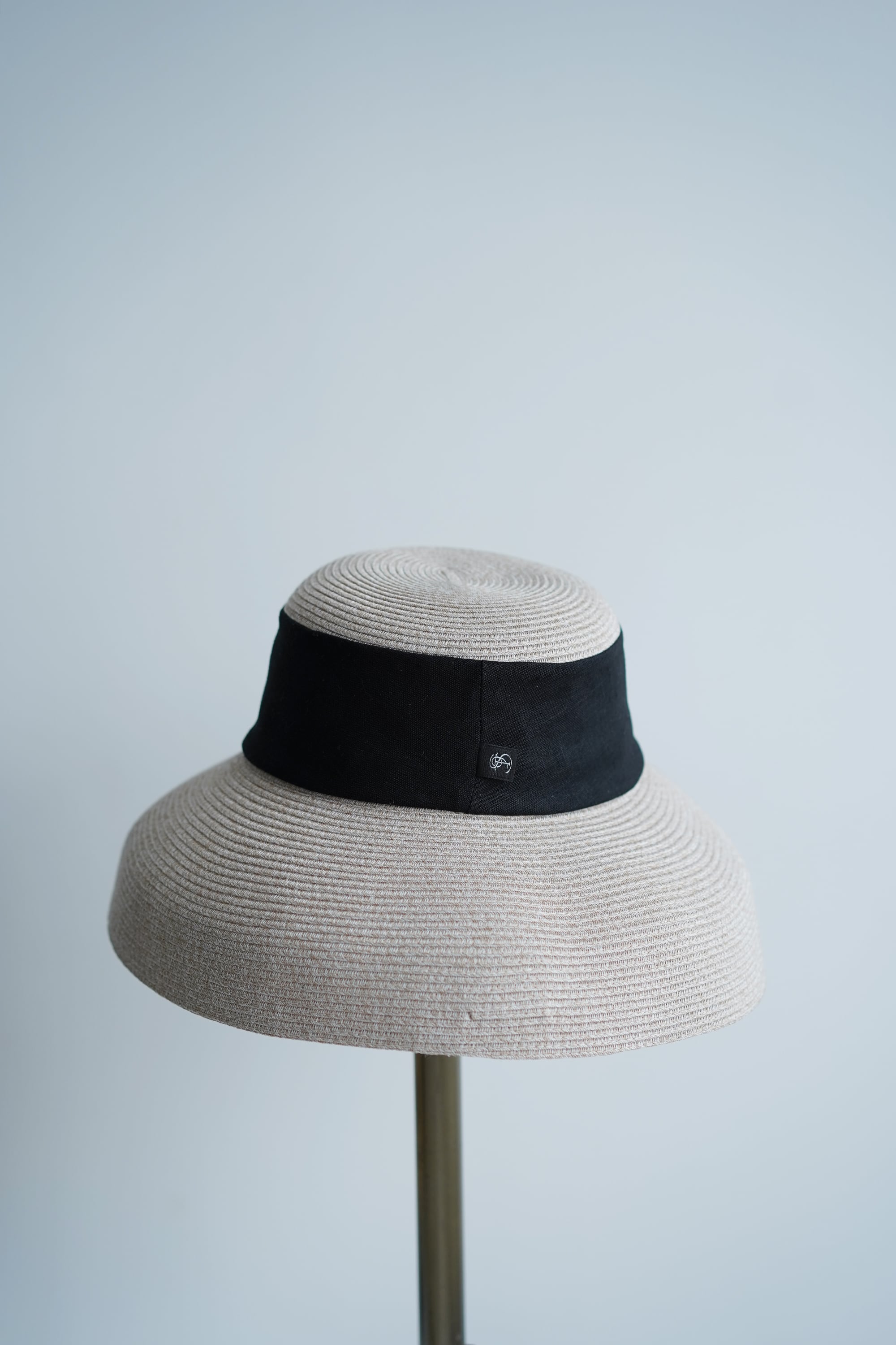 丸めて洗える SUMMER HAT オフホワイト×黒 | THE9SHOP