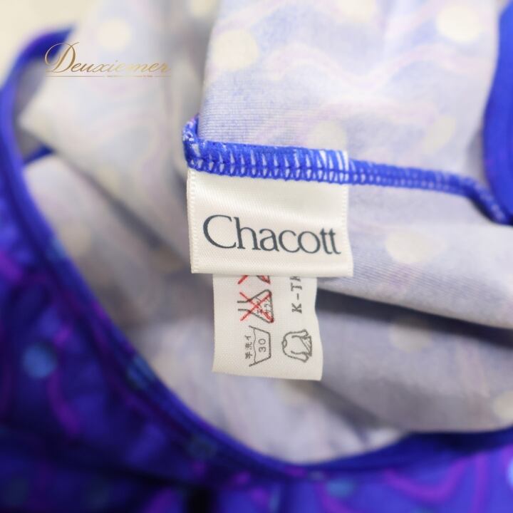 バレエ 衣装 レオタード ブルー系 チャコット Chacott トップス 花柄