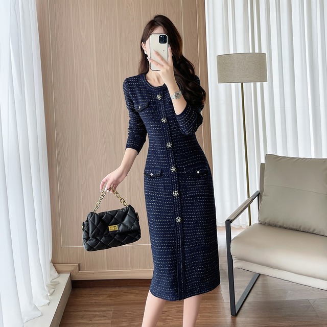 【dress】ニットワンピース　K0530