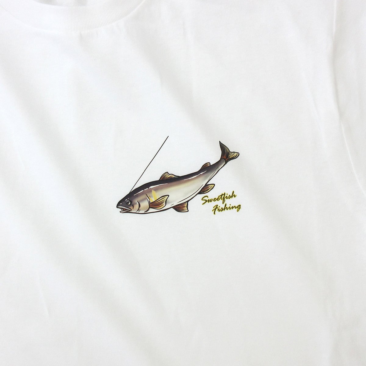 鮎 アユ 友釣り Tシャツ rf20 渓流釣り フィッシング 釣り好き 釣り人 誕生日 父の日 敬老の日 ギフト プレゼント