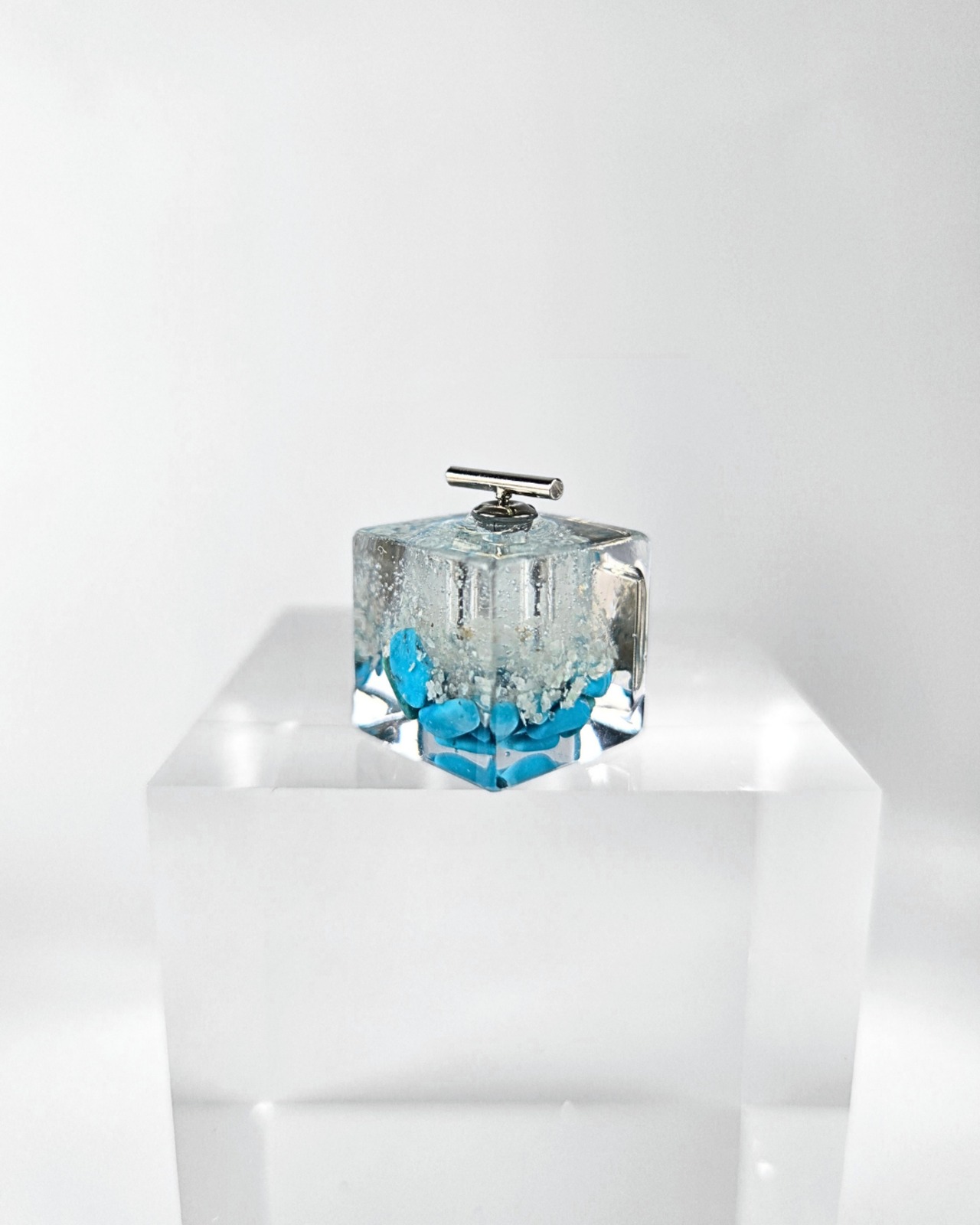 PERFUME CUBE. [turquoise blue] - 3
