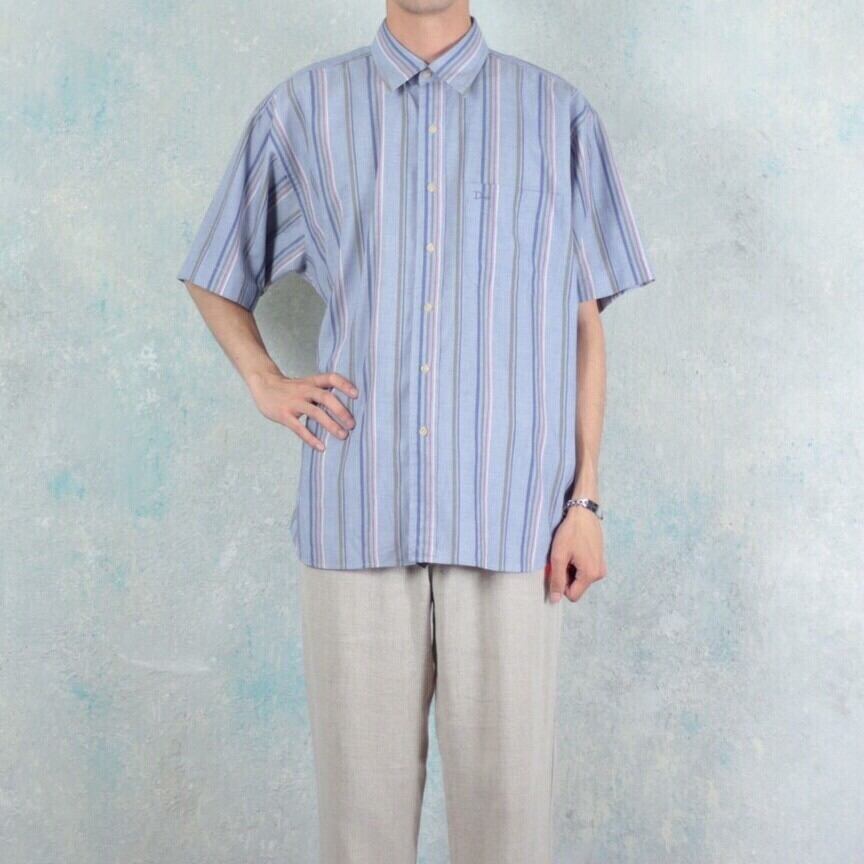S/S 〜1990's Christian Dior MONSIEUR ストライプシャツ 【ME-1196】 | cv