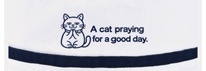 GOOD DAY CAT｜祈る猫 ライン入りバケットハット